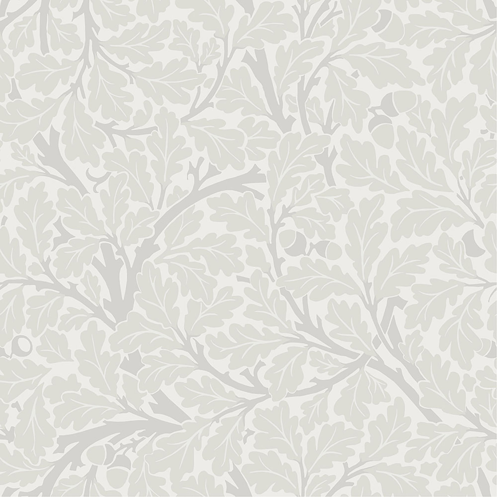 Oak Tree Modern Floral Wallpaper, Dove