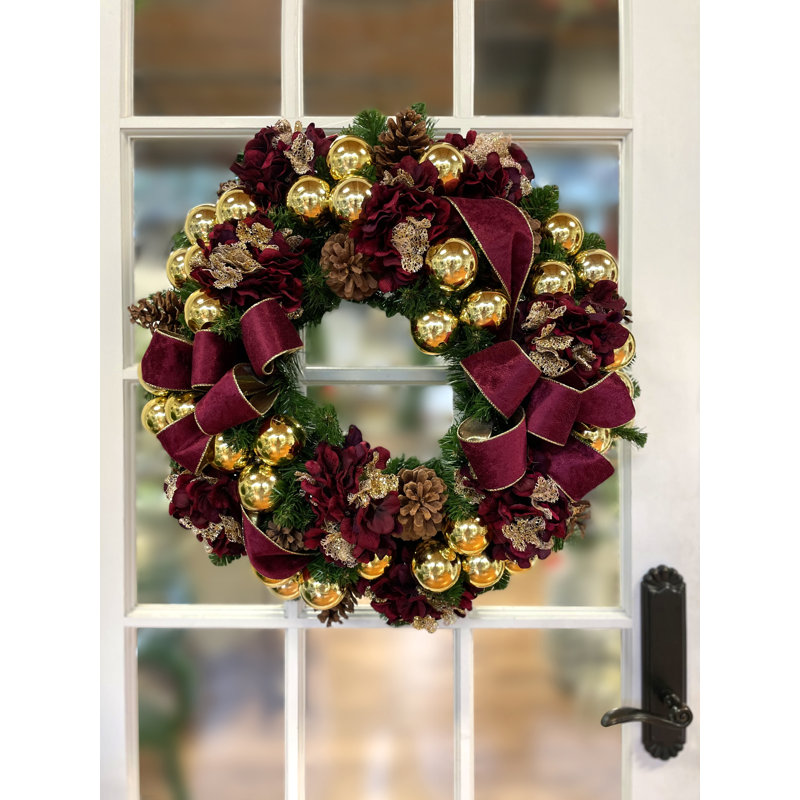Faux Evergreen Holiday Wreath