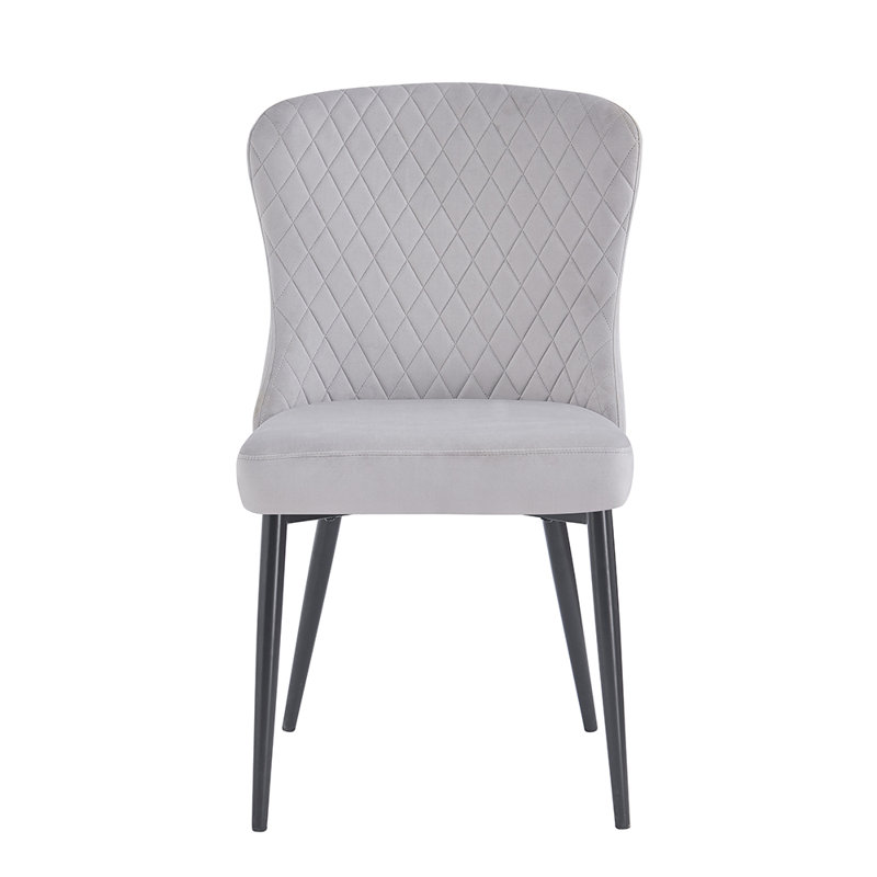 Felicien 76.5cm H Velvet Upholstered Upholstered Back Side Chair