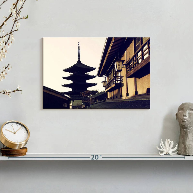 Adella Kofukuji Temple Silhouette, 8" H x 12" W