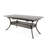 Jenisa Rectangular Metal Extendable Outdoor Dining Table With Umbrella Hole , 64'' in. W 37.50'' in. D-109423804
