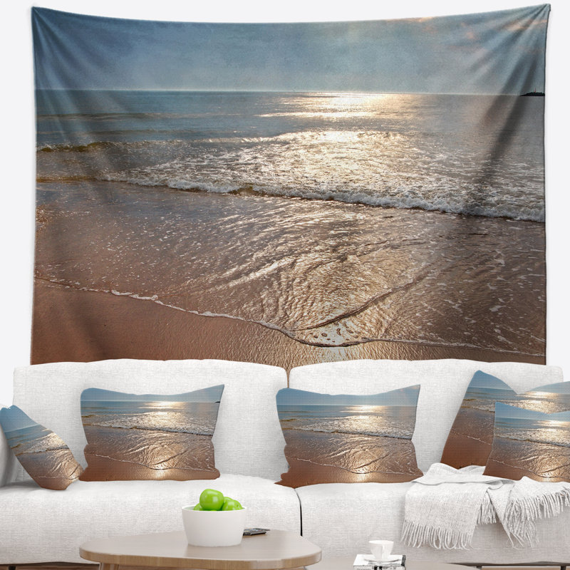 Tapisserie Seascape Seashore Tranquil Seashore, H 50 po x l 60 po