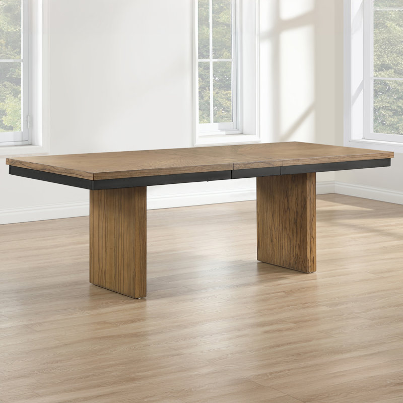 Ensemble de table de salle à manger à rallonge 80-96 "Gillyan Roatan, 7 pièces : table, 6 chaises