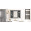 Armoire de salle de bain 35 po x 27,5 po, à fixation murale, grise, fonctionnelle, 35 po x 27,5 po, polyvalente-276768246