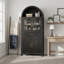 Garde-manger arqué 71 po avec porte vitrée, garde-manger avec tablettes réglables et porte de grange FarmhouseTall-1382110643