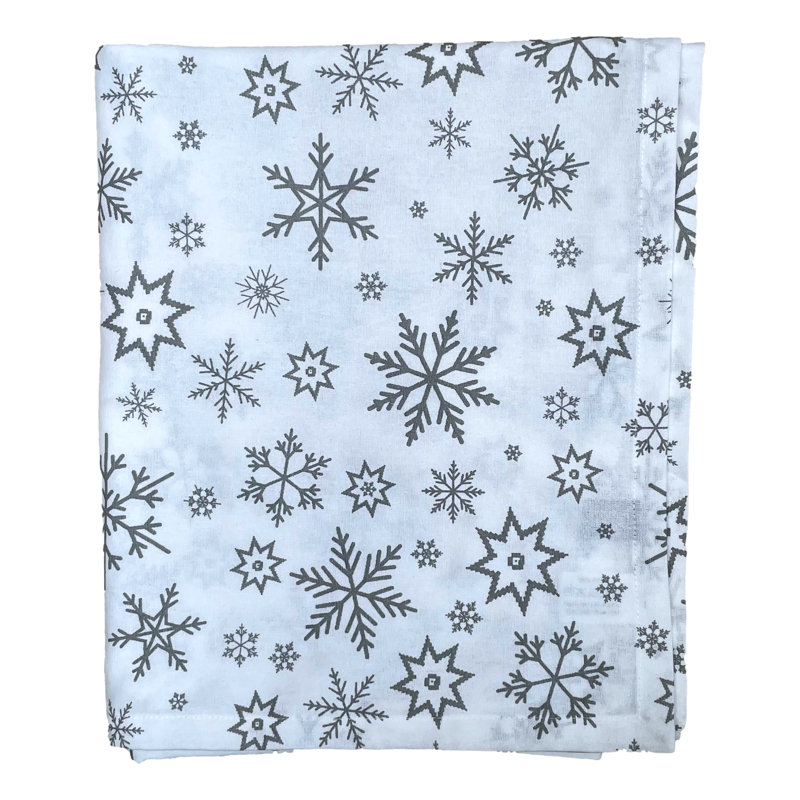 Casandra Tablecloth, Silver/White
