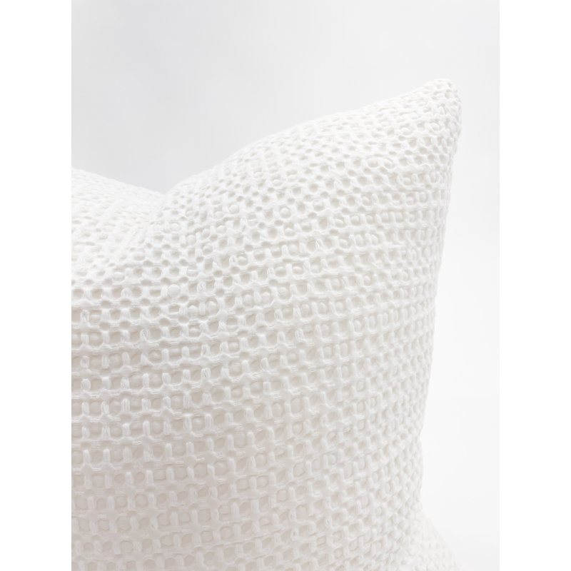 Housse et insert en coton, Blanc, 20 po x 20 po, Carré