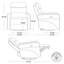 Fauteuil inclinable électrique pivotant en cuir Bela Mila (ensemble de 2)-121439019