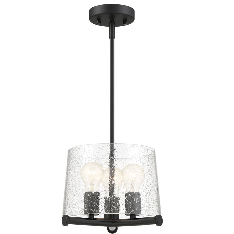 Luminaire tambour suspendu 3 lumières lanterne Novick