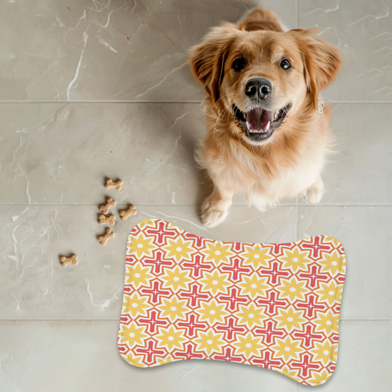 Tile Rouge - Tapis d'alimentation en os 1 pièce
