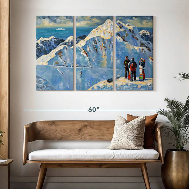 Sireci Ski Mountain, 32" H x 50" W