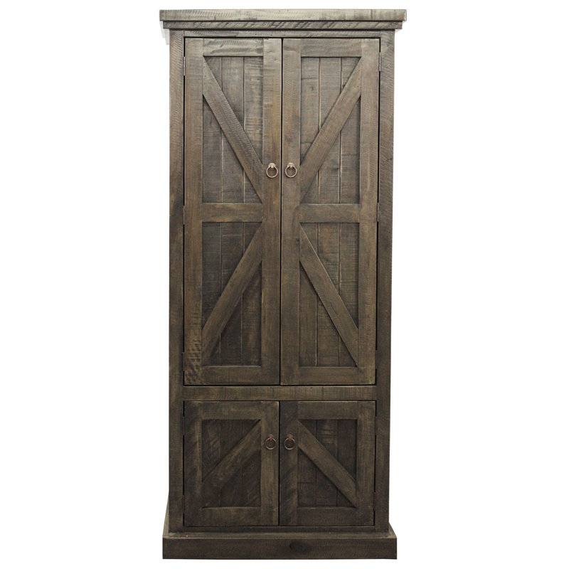 Armoire garde-manger 75 po Zimmerman, Bois flotté rustique