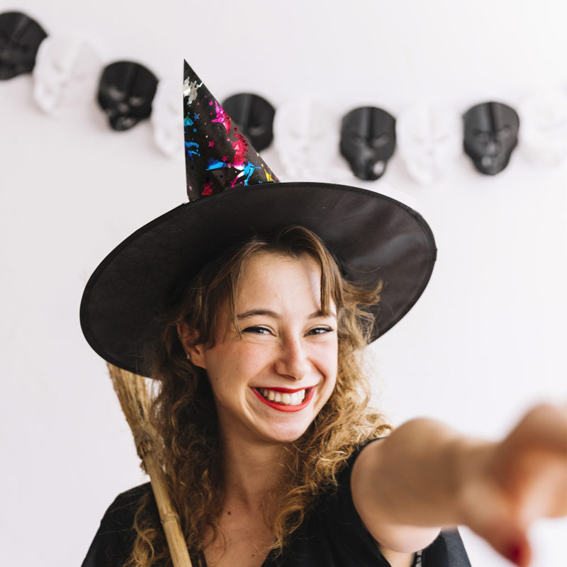 Ensemble d'accessoires de fête pour la fête de Noël PMU, Noir/multicolore