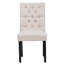 Chaise d'appoint rembourrée en lin capitonné Wren-263736403-197857312