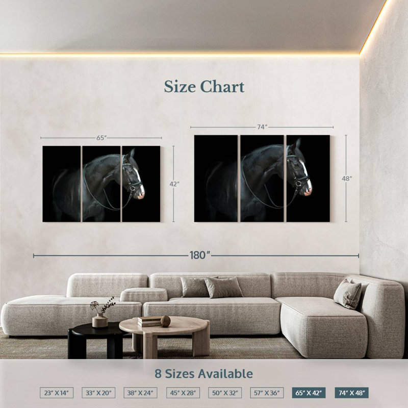 Cheval pur-sang Brampt, H 42 po x l 65 po