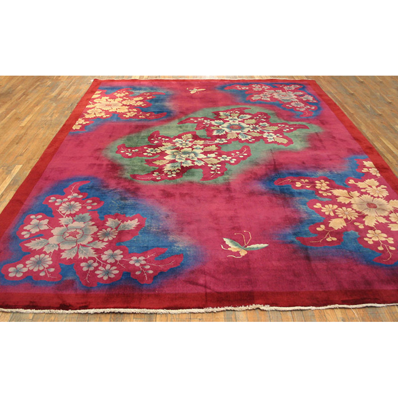 Bold Color Antique Exciting Art Deco Design Chinese Room Size Rug