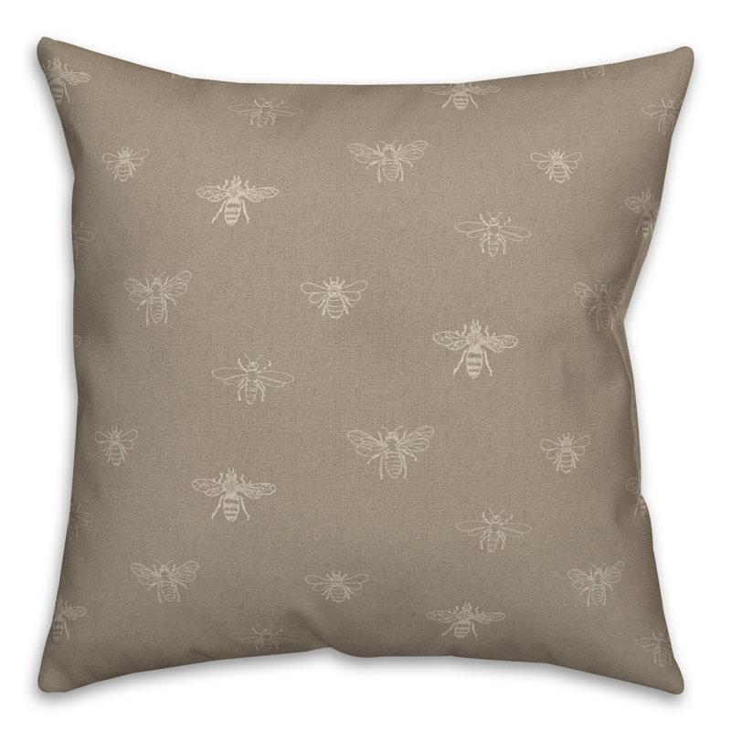 Reversible Throw Pillow, Brown