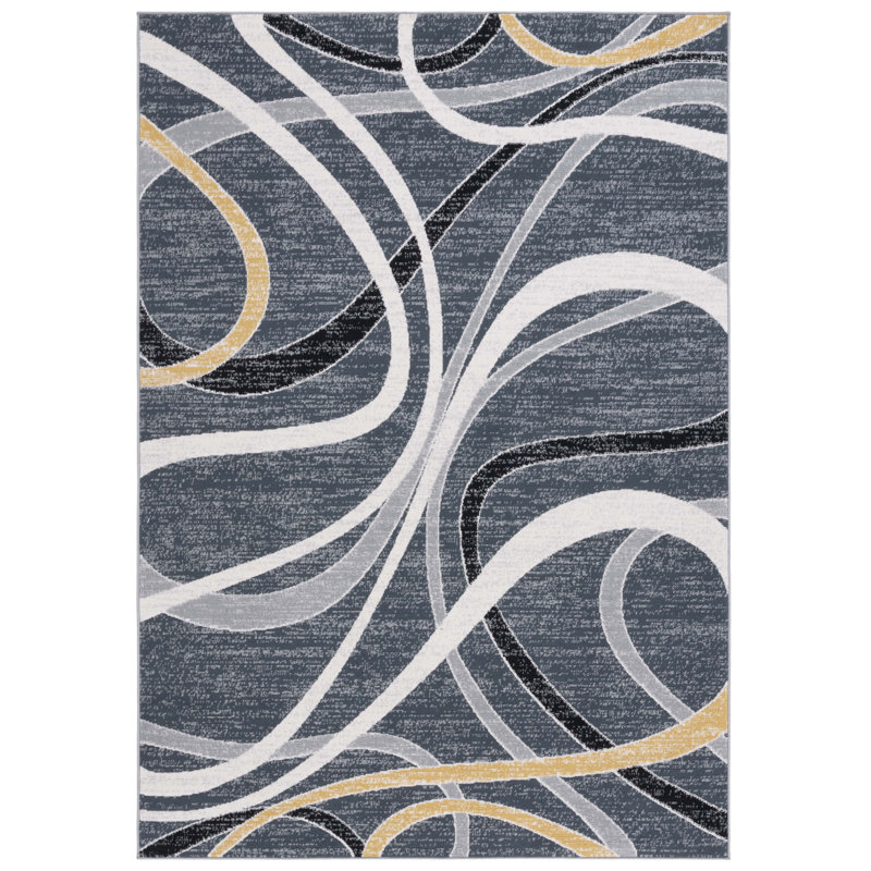 Garside Performance Abstract Rug, Rectangle 5'3" x 7'6"
