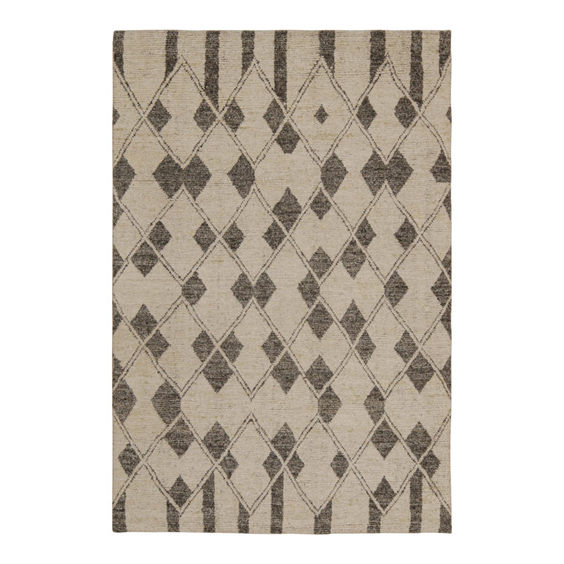 Moroccan Hand Knotted Area Rug, Rectangle 10' x 14'