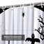Rideau de douche noir avec 12 crochets Halloween Night Art-1839287094