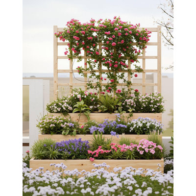 Wood Raised Garden Bed