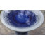Blue Waves 18-Inch Tall Ceramic Birdbath