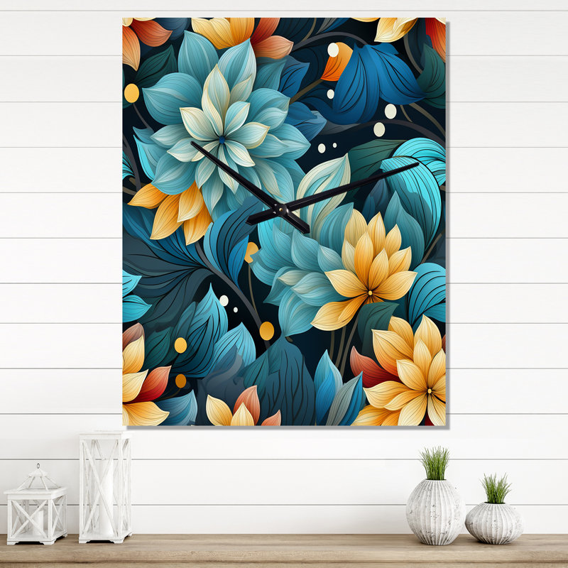 Janiyyah - Horloges murales florales, Petit