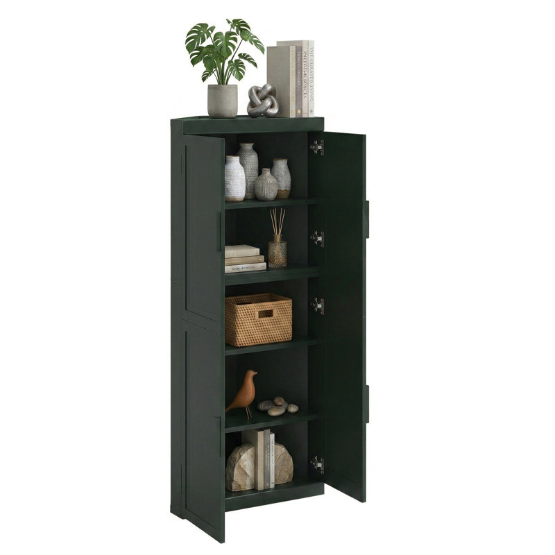 Armoire d'angle avec tablette réglable Cieria, Green