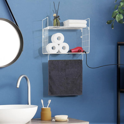 2 Piece Metal Bracket Shelf