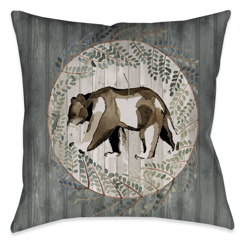 Coussin Woodland, 18 po x 18 po, Intérieur
