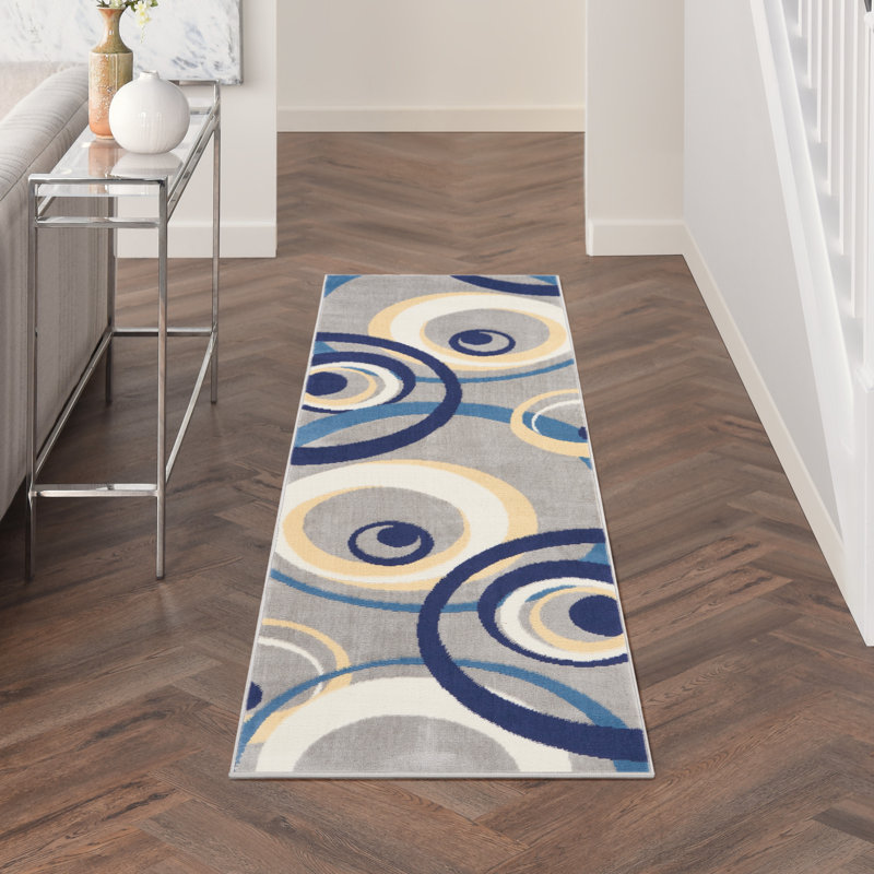 Tapis gris bohème Bo Eclectic, Tapis de couloir 2 pi 3 po x 7 pi 6 po