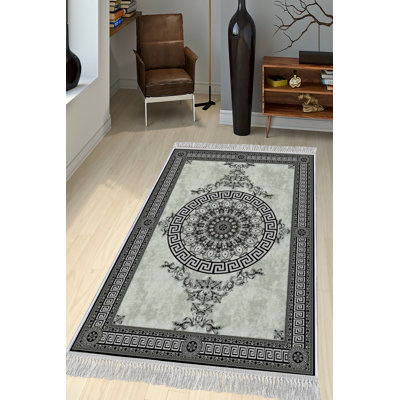 Luxurious Velvet Area Rug, 5.2 x 7.5 ft | 100% Velvet Fabric, 100% Cotton Sole, 0.4 in Pile Height | Antibacterial, Non-Slip, Machine Washable | Elegant 3D Digital Print, Perfect for Living Room & Bedroom Décor