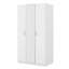 Armoire 3 portes avec miroir, tringle et 3 tablettes fixes-810921755