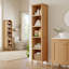 Bibliothèque haute et étroite, tablette cubique ouverte à 5 niveaux, bibliothèque de rangement modulaire autoportante pour salon, bureau ou salle d'étude-134223214
