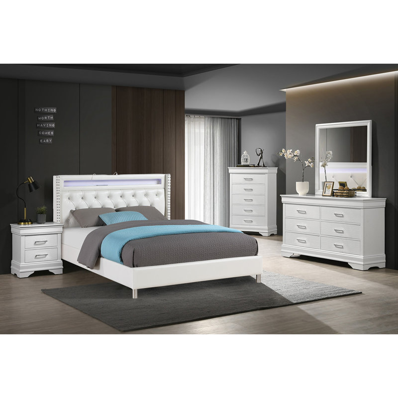 Commode décorative de luxe 1 pièce blanc