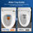 Deervalley One Piece Elongated Toilet, 1/1.28 GPF  Dual Flush Rimless Bowl White Toilet With  ADA Comfort Seat Height (Seat Included)