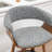 Devlin Linen Fabric Upholstered Swivel Mid-Century Stool-674628396