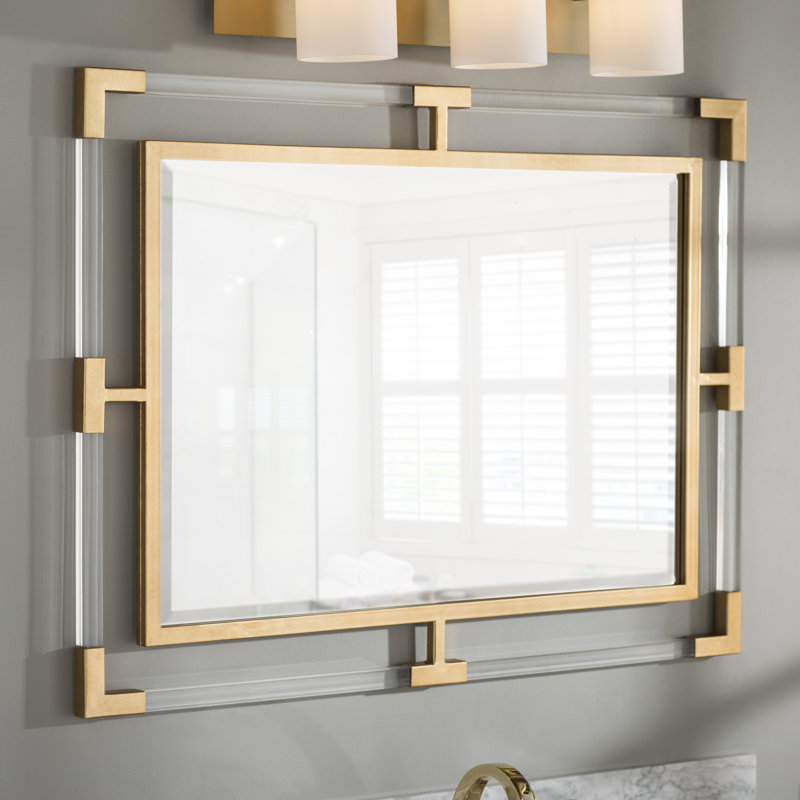 Waleska Mirror, 38" x 28", Gold