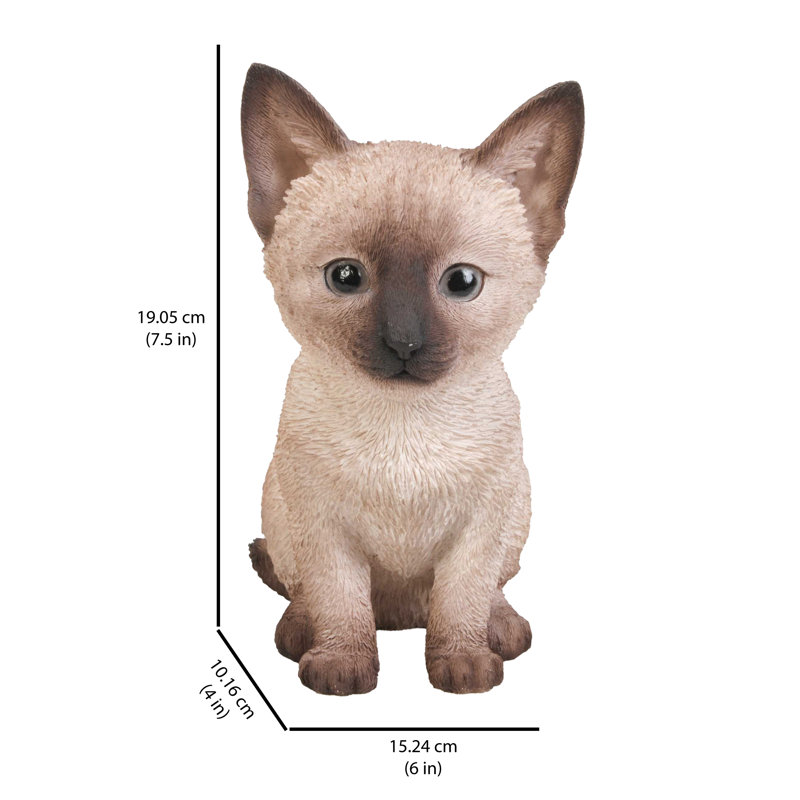 Siamese Kitten Statue