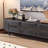 Black design sense storage TV cabinet