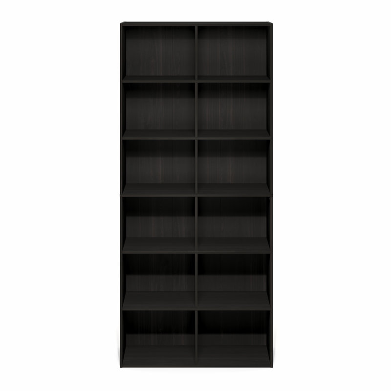 Bibliothèque à compartiments ouverts Kyngsten, (12 tablettes) H 70,87 po x l 31,5 po x P 11,81 po, Bois de pin ambré