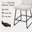 Ensemble de 2 tabourets de bar 26 po blancs-1003511800-986856479