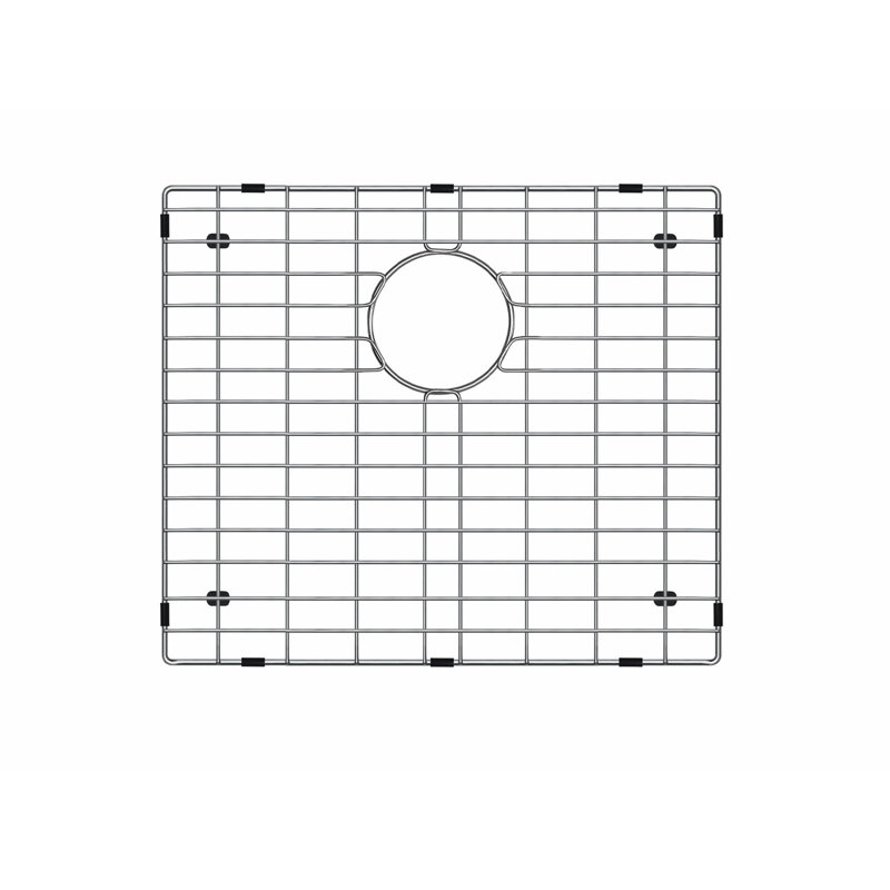 Grille d'évier avec grille en acier inoxydable