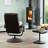 Oundle Swivel Based Based Recliner and Footstool - Cream-1357807776
