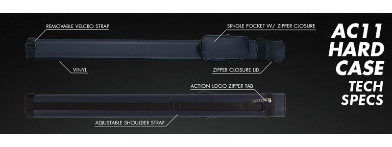 1/1 Hard Pool Cue Case, Blue