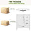 Meuble-lavabo simple 18 po avec plateau en résine Remke-1594712585