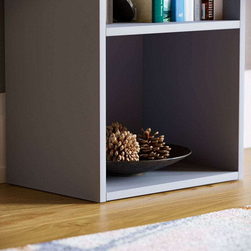 Binegar 80cm H x 32cm W Bookcase, Grey