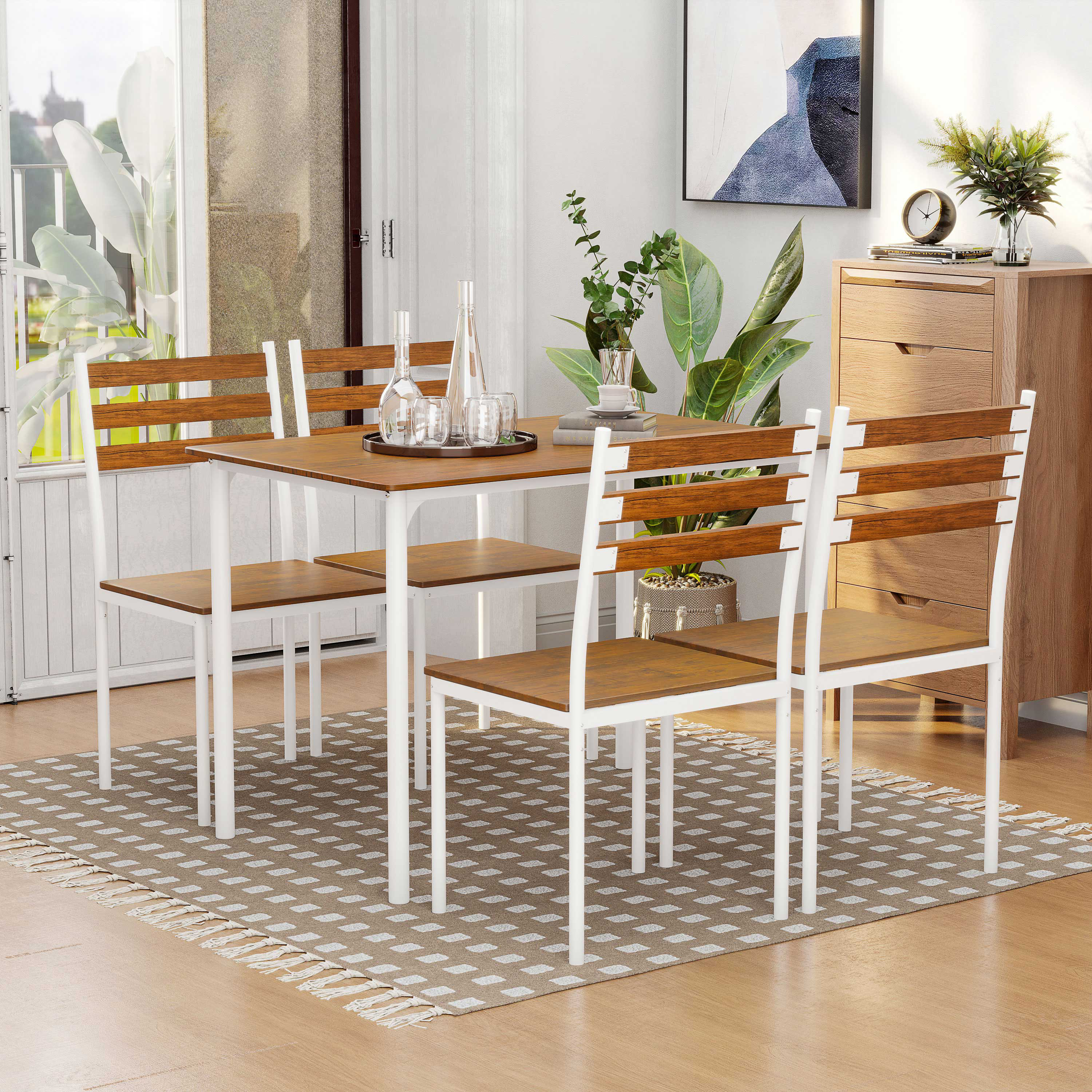 Latitude Run 5 Piece Dining Set Wayfair Canada   5 Piece Dining Set 