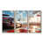 Toile naturelle avec cadre flottant