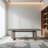 Faux Cement Gray Solid Wood Rectangular Desk-930085891